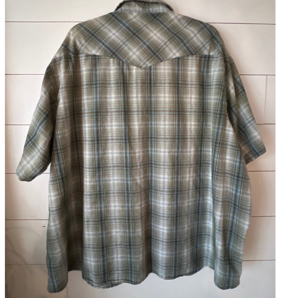 Wrangler Men's Big Tall Pearl Snap Western Button down 3X - Picture 4 of 4
